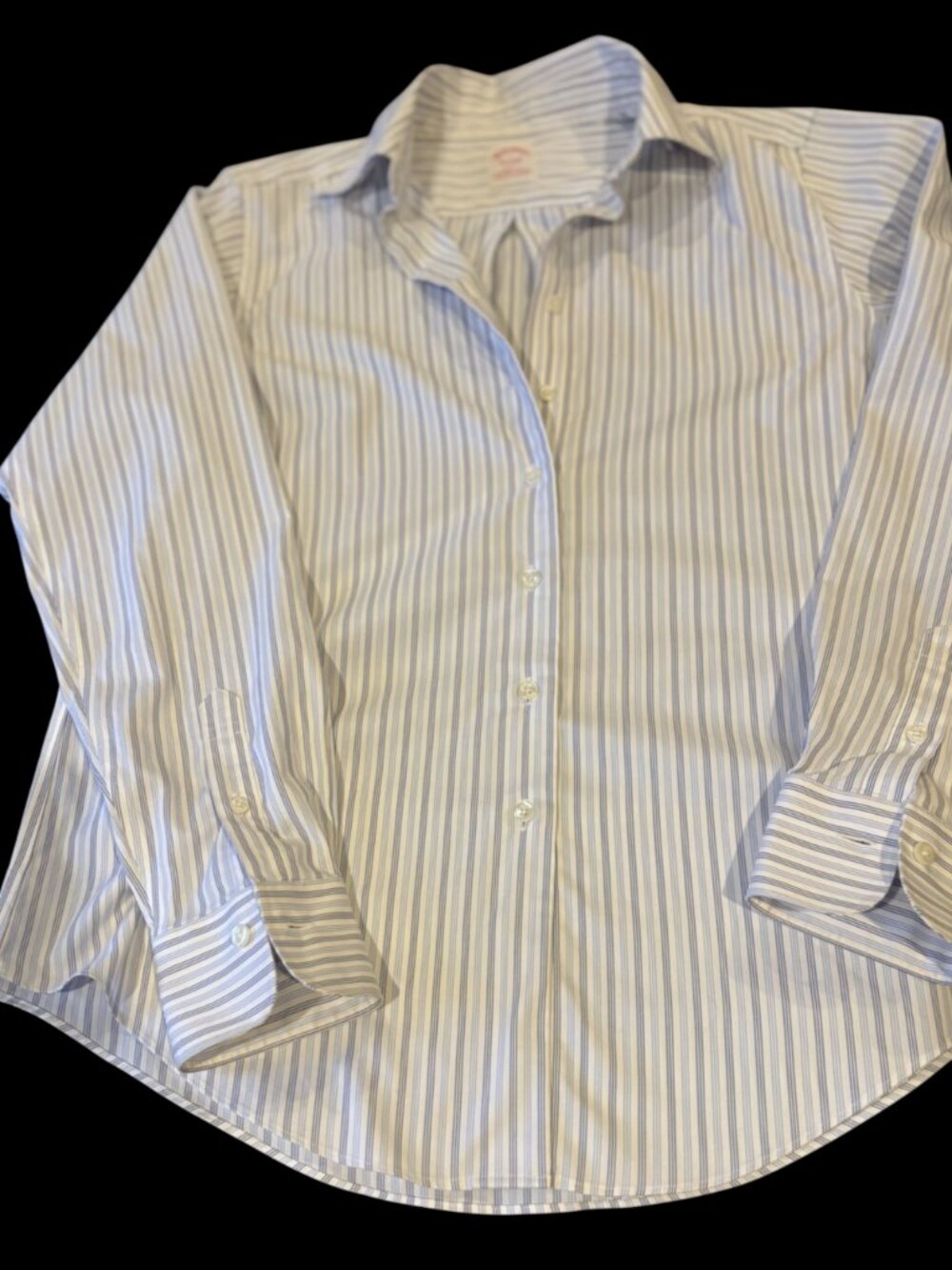 Brooks Brothers Classic Fit Non-Iron Stretch Striped Dress Shirt - Size 6
